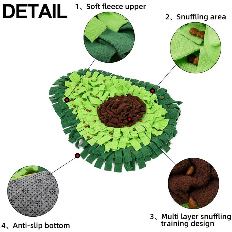 Sniffing Mat for Dog, Puzzle Toy, Pet Snack Feeding Mat, Boring Interactive Game, Training Blanket, Snuffle