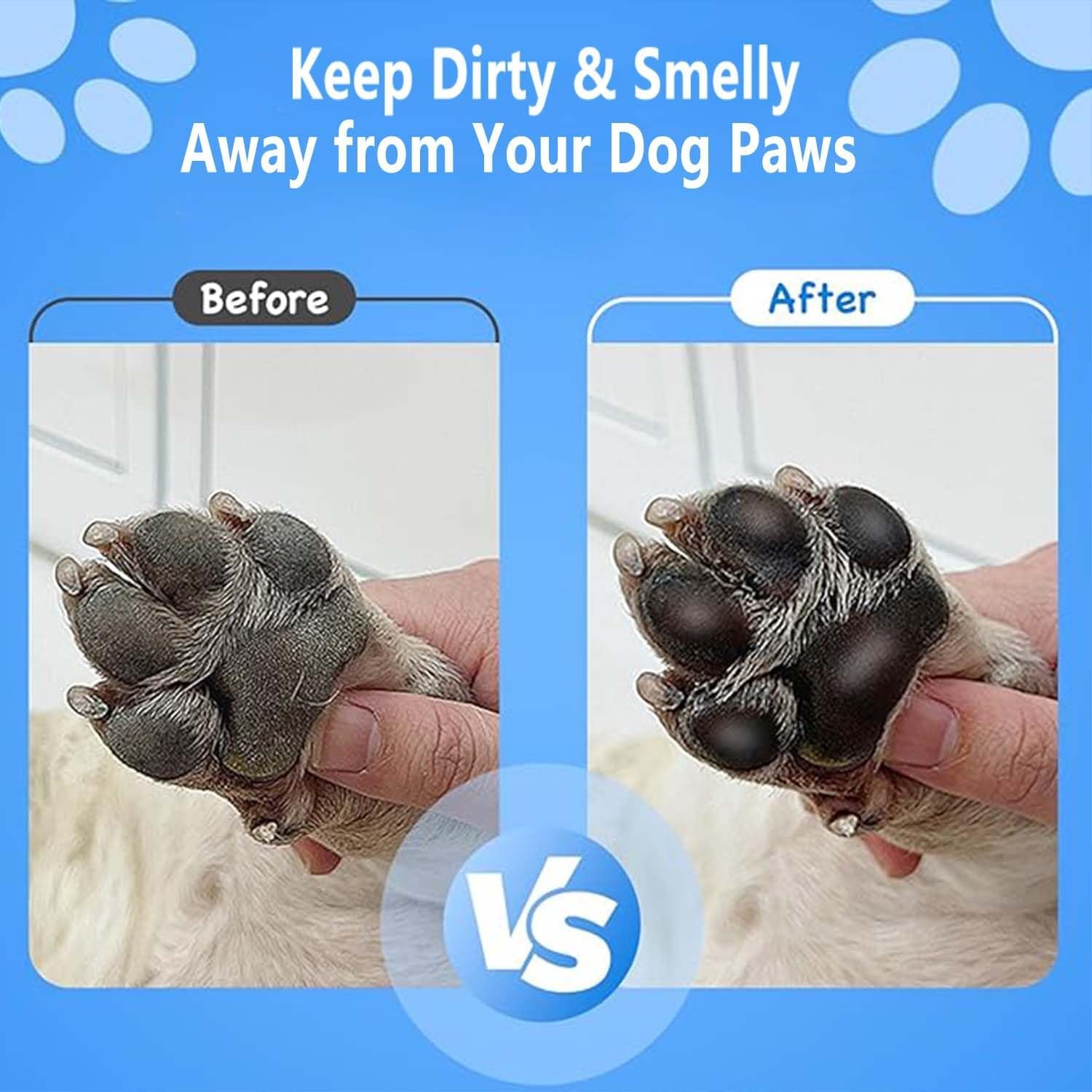 Revolutionary Dog Paw Cleaner - Effortlessly Clean Your Pet's Paws with Included Towel & Brush for Small to Medium Dogs and Cats