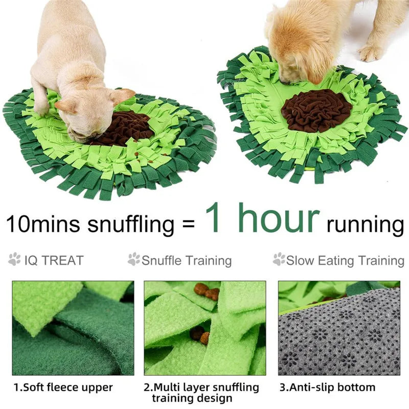 Sniffing Mat for Dog, Puzzle Toy, Pet Snack Feeding Mat, Boring Interactive Game, Training Blanket, Snuffle